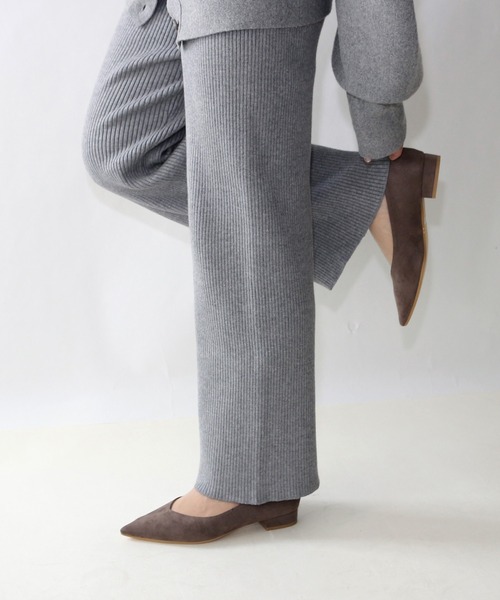 Fin（フィン）の「2WAYリボンフラットシューズ【低反発スポンジ入り】（パンプス・レディース・ブラック/グレー/ブラウン・23cm/23.5cm/24cm/24.5cm/25cm/22.5cm）」の17枚目の写真