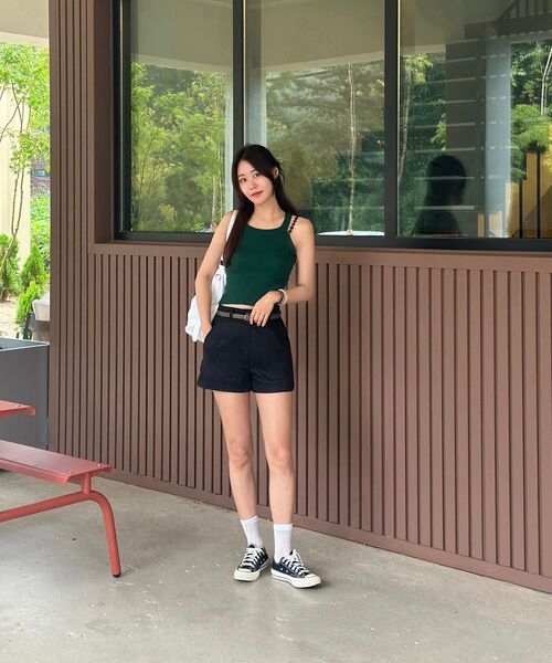LADY VOLUME（レディーボリューム）の「フォルムロールアップショーツ (ブラック)（その他パンツ・レディース・その他・MEDIUM/SMALL）」の7枚目の写真