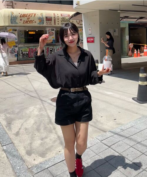 LADY VOLUME（レディーボリューム）の「フォルムロールアップショーツ (ブラック)（その他パンツ・レディース・その他・MEDIUM/SMALL）」の8枚目の写真