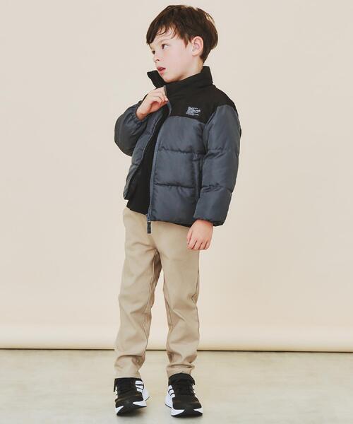 THE SHOP TK （ザ ショップ ティーケー ）の「【110-160】スタンドネック中綿ブルゾン（ブルゾン・キッズ・チャコールグレー/ブラック/アイボリー系・11/12/15 /13/14/16）」の11枚目の写真