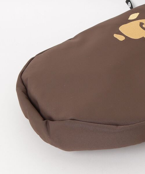 A BATHING APE（アベイシングエイプ）の「BIG APE HEAD SHOULDER BAG（ショルダーバッグ・メンズ・ブラック/ブラウン・FREE）」の3枚目の写真