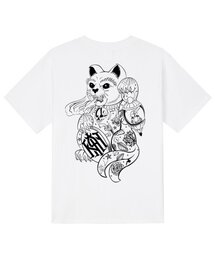 KTW0057 マネキネコ 半袖Tシャツ - ホワイト