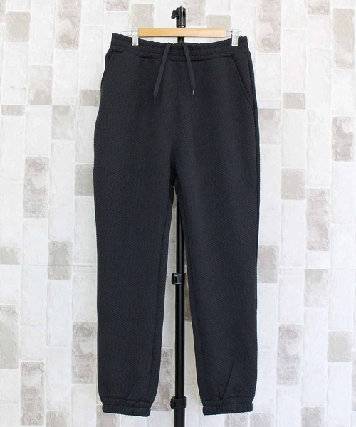 TopIsm(トップイズム)の「ジャガード無地 スウェットパンツ(スウェットパンツ・メンズ・アイボリー/ブラック/チャコールグレー・M/L/LL)」の8枚目の写真