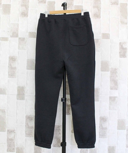 TopIsm(トップイズム)の「ジャガード無地 スウェットパンツ(スウェットパンツ・メンズ・アイボリー/ブラック/チャコールグレー・M/L/LL)」の9枚目の写真