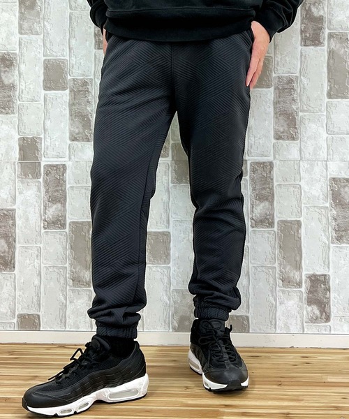 TopIsm(トップイズム)の「ジャガード無地 スウェットパンツ(スウェットパンツ・メンズ・アイボリー/ブラック/チャコールグレー・M/L/LL)」の10枚目の写真