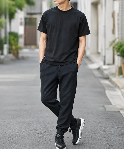 TopIsm(トップイズム)の「ジャガード無地 スウェットパンツ(スウェットパンツ・メンズ・アイボリー/ブラック/チャコールグレー・M/L/LL)」の20枚目の写真