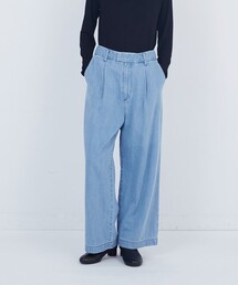 ワンタックデニムパンツ