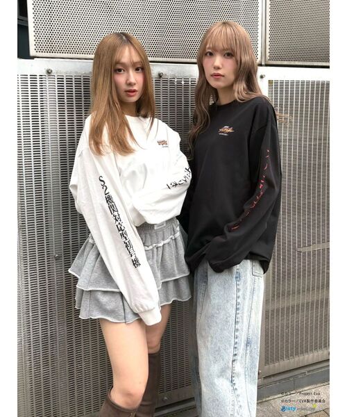 CALNAMUR（カルナムール）の「【エヴァンゲリオンコラボ】EVAスーパーエヴァ ロングスリーブＴシャツ（Tシャツ/カットソー・レディース・ブラック/ホワイト・X-LARGE/FREE）」の5枚目の写真