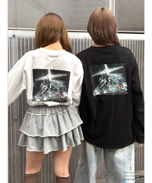 CALNAMUR（カルナムール）の「【エヴァンゲリオンコラボ】EVAスーパーエヴァ ロングスリーブＴシャツ（Tシャツ/カットソー・レディース・ブラック/ホワイト・X-LARGE/FREE）」の10枚目の写真