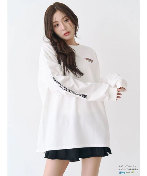 CALNAMUR（カルナムール）の「【エヴァンゲリオンコラボ】EVAスーパーエヴァ ロングスリーブＴシャツ（Tシャツ/カットソー・レディース・ブラック/ホワイト・X-LARGE/FREE）」の12枚目の写真