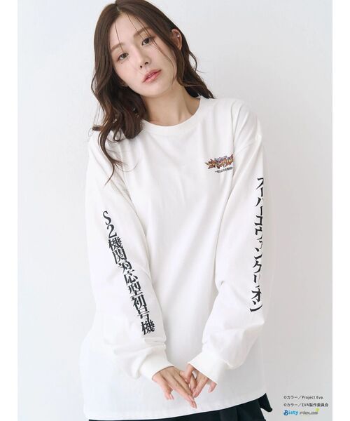 CALNAMUR（カルナムール）の「【エヴァンゲリオンコラボ】EVAスーパーエヴァ ロングスリーブＴシャツ（Tシャツ/カットソー・レディース・ブラック/ホワイト・X-LARGE/FREE）」の16枚目の写真