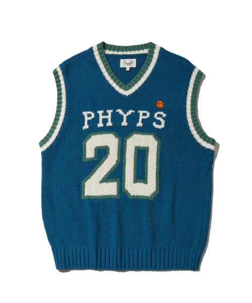PHYSICAL DEPARTMENT(フィジカル デパートメント)の「ナンバリングニットベスト_ブルー(ベスト・レディース・その他・MEDIUM/LARGE)」の8枚目の写真