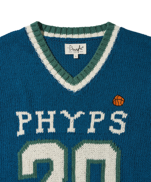 PHYSICAL DEPARTMENT(フィジカル デパートメント)の「ナンバリングニットベスト_ブルー(ベスト・レディース・その他・MEDIUM/LARGE)」の6枚目の写真