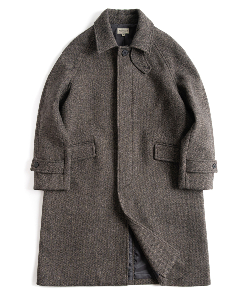 WILD BRICKS(ワイルドブリックス)の「AW OVERSIZED LIBRARY COAT (warm grey)(チェスターコート・メンズ・その他・LARGE/MEDIUM)」の1枚目の写真