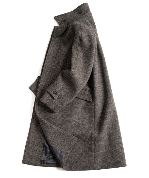 WILD BRICKS(ワイルドブリックス)の「AW OVERSIZED LIBRARY COAT (warm grey)(チェスターコート・メンズ・その他・LARGE/MEDIUM)」の4枚目の写真