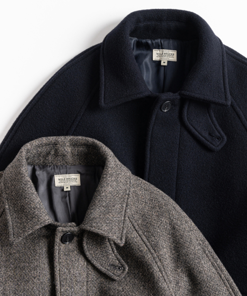 WILD BRICKS(ワイルドブリックス)の「AW OVERSIZED LIBRARY COAT (warm grey)(チェスターコート・メンズ・その他・LARGE/MEDIUM)」の2枚目の写真
