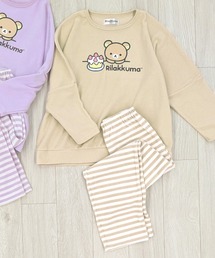 【完売】《リラックマ》キッズ 長袖 ルームウェア パジャマ ドルマン フリース