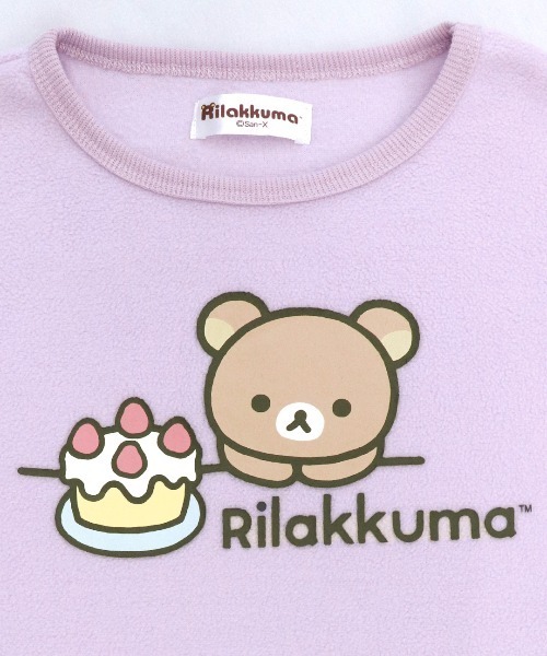 RUGGEDWORKS(ラゲッドワークス)の「【完売】《リラックマ》キッズ 長袖 ルームウェア パジャマ ドルマン フリース(ルームウェア/パジャマ・キッズ・ベージュ/パープル・140/150/160)」の10枚目の写真