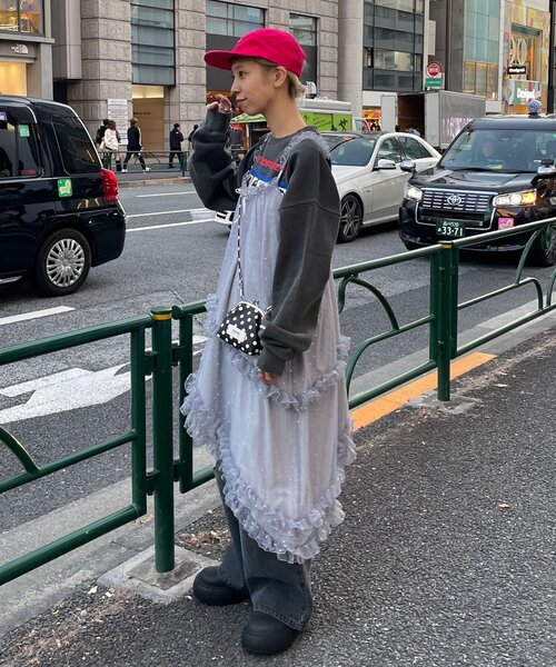 CIAOPANIC（チャオパニック）の「ラメドットチュールチュニックキャミワンピース（チュニック・レディース・ブラック/アイボリー/グレー・ONE SIZE）」の16枚目の写真