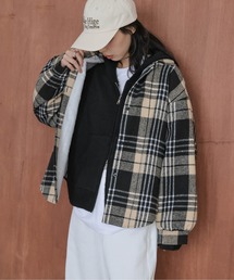 La-gemme（ラジェム）の「裏起毛 チェック柄シャツ（シャツ/ブラウス）」