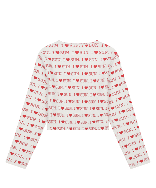 SUNDAY FRUIT MARKET（サンデーフルーツマーケット）の「W) I LOVE SUN CARDIGAN IVORY（カーディガン/ボレロ・レディース・その他・SMALL/MEDIUM）」の2枚目の写真
