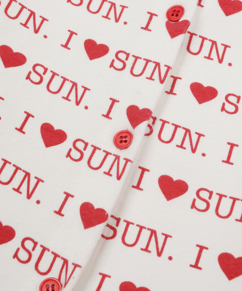 SUNDAY FRUIT MARKET（サンデーフルーツマーケット）の「W) I LOVE SUN CARDIGAN IVORY（カーディガン/ボレロ・レディース・その他・SMALL/MEDIUM）」の4枚目の写真
