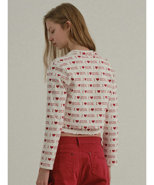SUNDAY FRUIT MARKET（サンデーフルーツマーケット）の「W) I LOVE SUN CARDIGAN IVORY（カーディガン/ボレロ・レディース・その他・SMALL/MEDIUM）」の7枚目の写真