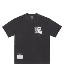 BLACK BLOND（ブラック ブロンド）の「ビビディポップクラッシュピグメント半袖Tシャツ（ヴィンテージブラック）（Tシャツ/カットソー）」