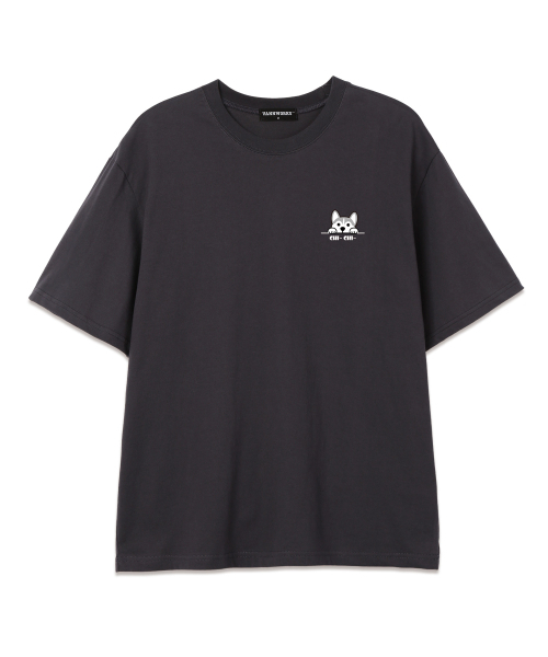 VANNWORKS(バンワークス)の「CHI CHI オーバーサイズ 半袖Tシャツ (VNDTS243) チャコール/ホワイト(Tシャツ/カットソー・レディース・その他・MEDIUM/SMALL/X-LARGE/XX-LARGE/LARGE)」の2枚目の写真