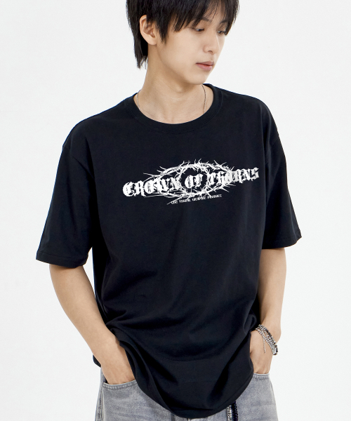 BY.L(バイエル)の「クラウントロン 半袖Tシャツ ブラック(Tシャツ/カットソー・メンズ・その他・MEDIUM/LARGE/X-LARGE/XX-LARGE)」の1枚目の写真