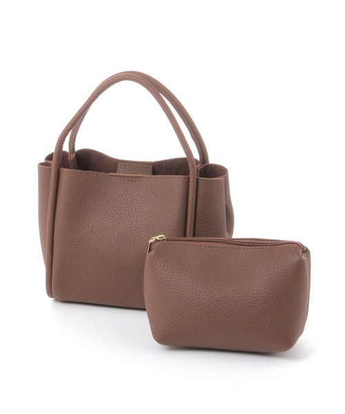 GEORGE'S（ジョージズ）の「ポーチ付きミニハンドBAG（ハンドバッグ・レディース・ブラック/ブラウン・FREE）」の6枚目の写真