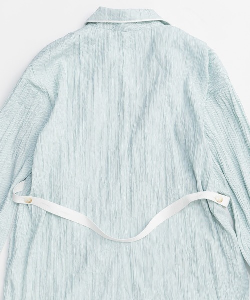 MAISON SPECIAL(メゾンスペシャル)の「Pajama Shirt Jacket/パジャマシャツジャケット(テーラードジャケット・レディース・ブラック/ブルー/グリーン・FREE)」の20枚目の写真