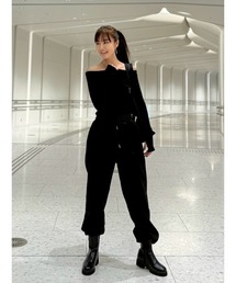 Day and Grade（デイアンドグレイド）の「【Shihoセレクト】裏起毛立体カーブパンツ（スウェットパンツ）」