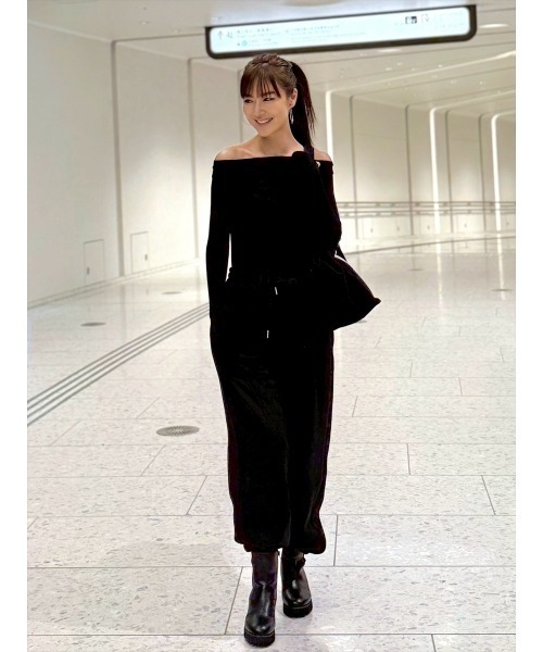 Day and Grade(デイアンドグレイド)の「【Shihoセレクト】裏起毛立体カーブパンツ / ストレッチ・スウェットパンツ(スウェットパンツ・レディース・ネイビー/グレー/ブラック・FREE)」の6枚目の写真