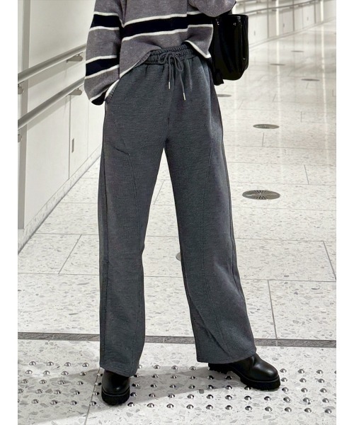 Day and Grade(デイアンドグレイド)の「【Shihoセレクト】裏起毛立体カーブパンツ / ストレッチ・スウェットパンツ(スウェットパンツ・レディース・ネイビー/グレー/ブラック・FREE)」の15枚目の写真