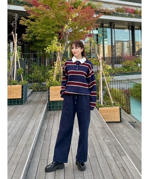 Day and Grade(デイアンドグレイド)の「【Shihoセレクト】裏起毛立体カーブパンツ / ストレッチ・スウェットパンツ(スウェットパンツ・レディース・ネイビー/グレー/ブラック・FREE)」の20枚目の写真