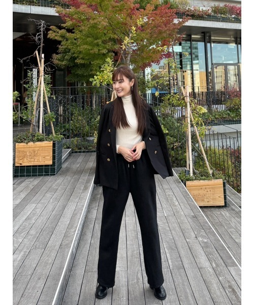 Day and Grade(デイアンドグレイド)の「【Shihoセレクト】裏起毛立体カーブパンツ / ストレッチ・スウェットパンツ(スウェットパンツ・レディース・ネイビー/グレー/ブラック・FREE)」の10枚目の写真