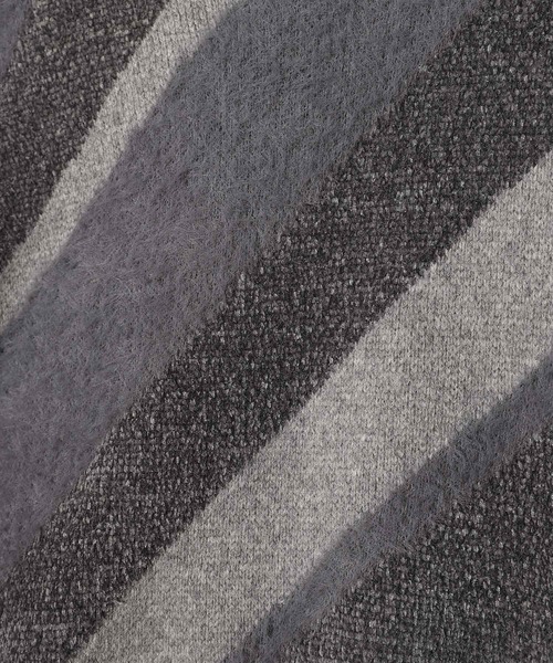 TOGA PULLA（トーガ　プルラ）の「TOGA PULLA Regimental knit pullover TZ252-XN965（ニット/セーター・レディース・ブラック/グレー・SMALL）」の7枚目の写真