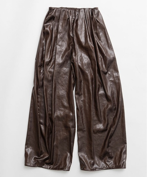 PRANK PROJECT（プランクプロジェクト）の「【2026Spring Pre-Order】レザーサテンパンツ / Leather Satin Pants（その他パンツ・レディース・ブラック/ブラウン・36/38）」の15枚目の写真