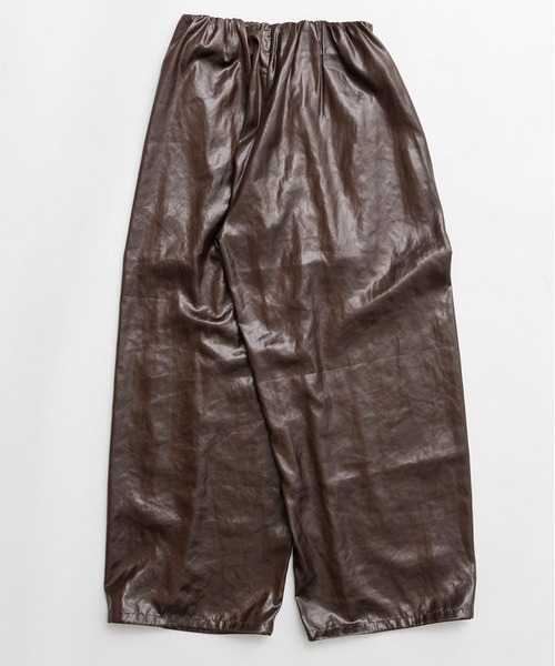 PRANK PROJECT（プランクプロジェクト）の「【2026Spring Pre-Order】レザーサテンパンツ / Leather Satin Pants（その他パンツ・レディース・ブラック/ブラウン・36/38）」の17枚目の写真