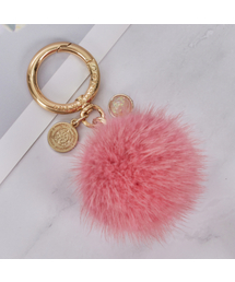MAIA（マイア）の「Mink Fur Keychain &amp; Charm - Beige（キーケース/キーアクセサリー）」