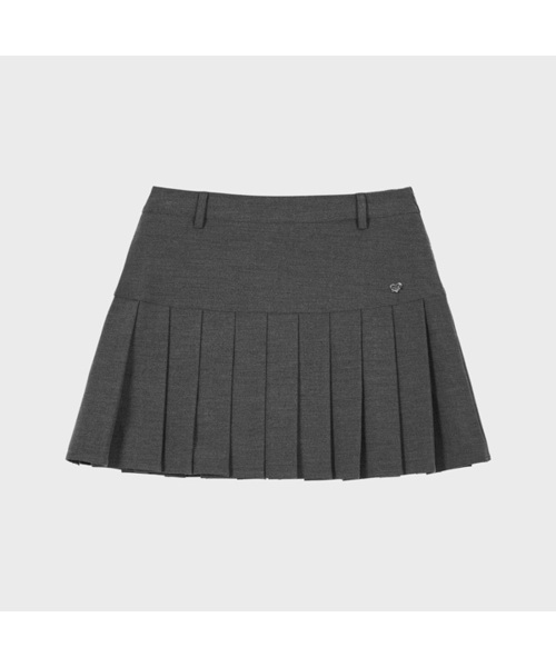 ALKI ALKA(アルキアルカ)の「Panel Pleat Skirt (Charcoal)(スカート・レディース・チャコール・SMALL/MEDIUM)」の1枚目の写真