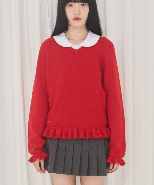 ALKI ALKA(アルキアルカ)の「Panel Pleat Skirt (Charcoal)(スカート・レディース・チャコール・SMALL/MEDIUM)」の4枚目の写真
