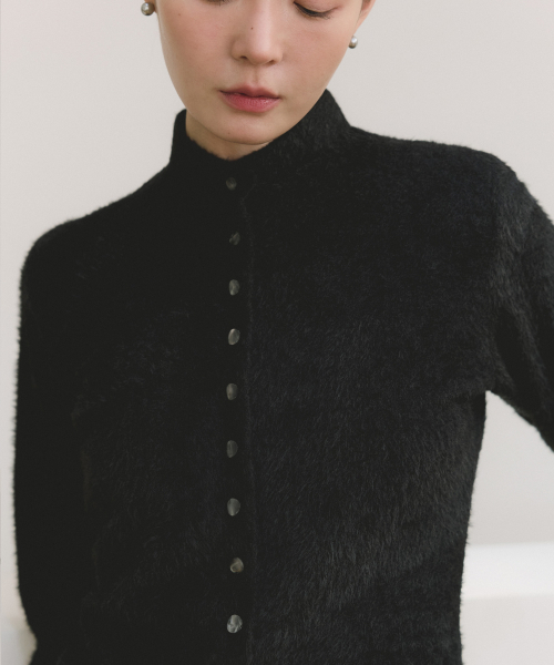 REORG(リオルグ)の「COC HALF NECK CARDIGAN BLACK(カーディガン/ボレロ・レディース・その他・SMALL/MEDIUM)」の3枚目の写真