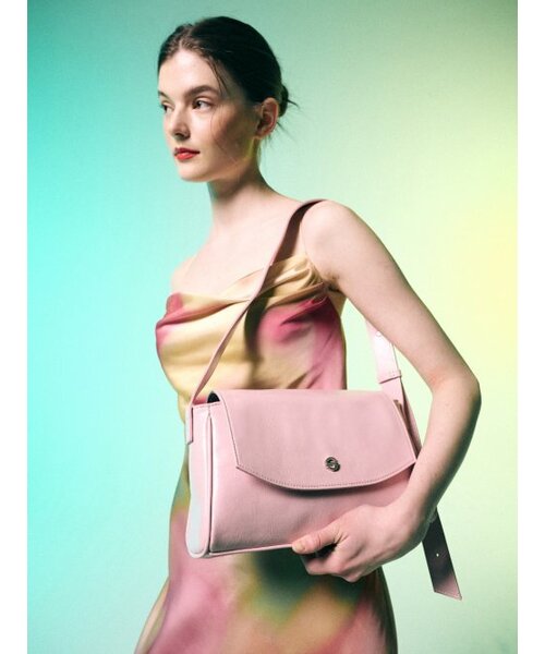 capture bag mini - crinkle light pink（ショルダーバッグ 