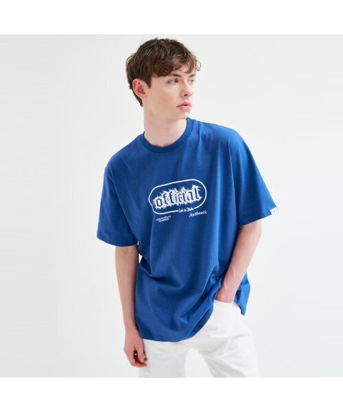 CODE I'M(コードアイエム)の「オフィシャルアートワークプリントオーバーサイズ半袖Tシャツブルー(Tシャツ/カットソー・メンズ・その他・MEDIUM/LARGE/X-LARGE)」の1枚目の写真