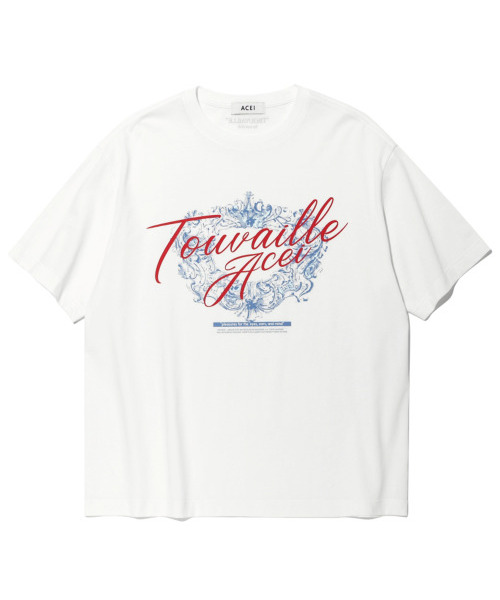 ACEI(アセイ)の「月桂冠ロゴプリントTシャツ(UNI)WHT(Tシャツ/カットソー・メンズ・その他・SMALL/MEDIUM/LARGE)」の1枚目の写真