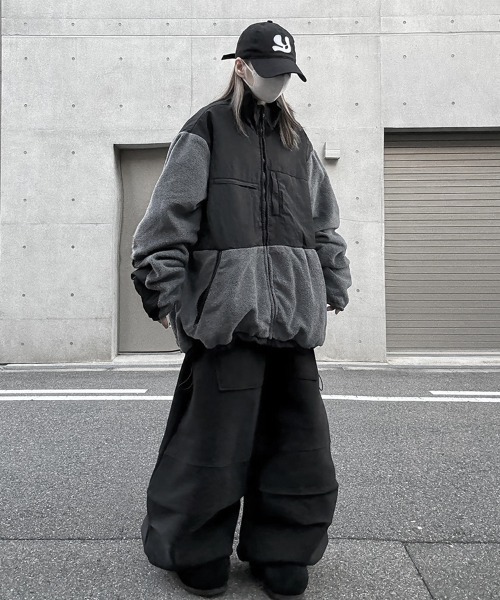 希少 本革 ハラコ リバーシブルジャケット Fleece Over Reversible JK/フリースオーバーリバーシブルジャケット