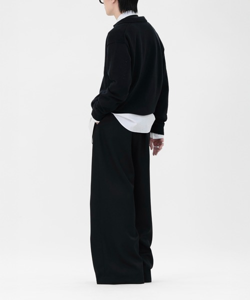 LAPIIS（ラピス）の「COTTON CASHMERE SKIPPER KNIT（ニット/セーター・メンズ・ブラック/グレー/ブラウン・MEDIUM/LARGE）」の6枚目の写真