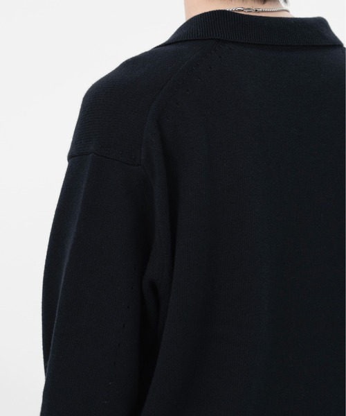 LAPIIS（ラピス）の「COTTON CASHMERE SKIPPER KNIT（ニット/セーター・メンズ・ブラック/グレー/ブラウン・MEDIUM/LARGE）」の13枚目の写真